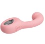 PRETTY LOVE - ERYNNYES VIBRATEUR POINT G + STIMULATEUR DE CLITORIS 10 VIBRATIONS ROSE