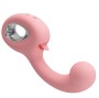 PRETTY LOVE - ERYNNYES VIBRATORE PUNTO G + STIMOLATORE CLITORIDEO 10 VIBRAZIONI ROSA