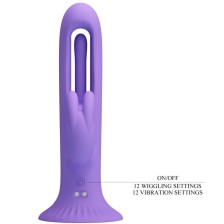 PRETTY LOVE - VIBRATORE CONIGLIO KILLMOULIS 12 MODALITÀ DI VIBRAZIONE VIOLA
