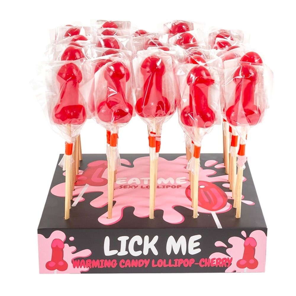 SECRETPLAY - PIRULITO DE PÊNIS COM EFEITO DE CALOR APIMENTADO (40 UNIDADES)