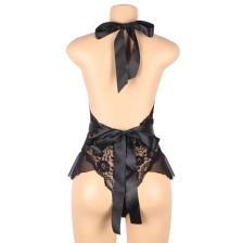 QUEEN LINGERIE - NIEDRIGER SPITZEN-TEDDY L/XL