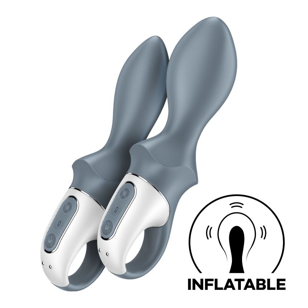SATISFYER - AIR PUMP BOOTY 1 ANAL INFLATABLE VIBRATOR GREY