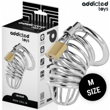 ADDICTED TOYS LOCKED - GABBIA PER PENE IN METALLO IRON CELL TAGLIA M