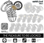 ADDICTED TOYS LOCKED - CAGE À PÉNIS EN MÉTAL IRON CELL TAILLE M
