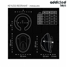 ADDICTED TOYS LOCKED - GAIOLA DE CONTENÇÃO SEM CHAVE PARA PÊNIS 11,5 CM