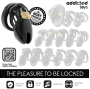 ADDICTED TOYS LOCKED - GAIOLA PARA PÊNIS FORBIDDEN VAULT 10 CM