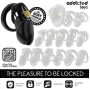 ADDICTED TOYS LOCKED - CAGE À PÉNIS OBSIDIAN HOLD TAILLE M