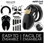 ADDICTED TOYS LOCKED - GAIOLA DE PÊNIS DE OBSIDIANA TAMANHO S