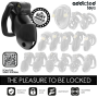 ADDICTED TOYS LOCKED - GAIOLA PENIANA MINDNIGHT CELL, TAMANHO M