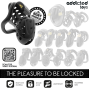 ADDICTED TOYS LOCKED - GAIOLA DE PÊNIS OCO COM CORRENTE 10,5 CM