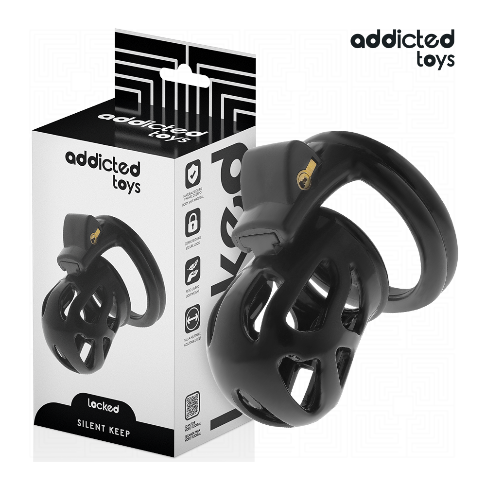 ADDICTED TOYS LOCKED - SILENT KEEP PENIS CAGE 7.5 CM