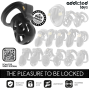ADDICTED TOYS LOCKED - GAIOLA PARA PÊNIS SILENT KEEP 7,5 CM