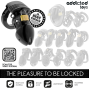 ADDICTED TOYS LOCKED - GAIOLA PARA PÊNIS CHASTITY DEPHHS 7,5 CM
