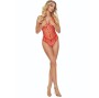 PASSION - BS114 BODYSTOCKING ROUGE GRILLE