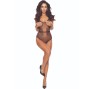 PASSION - BS115 BLACK GRID BODYSTOCKING