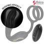 IBIZA - WIGGLE REMOTE CONTROLLED ROTATING ANAL PLUG WITH PERINEAL VIBRATION AND PENIS ENHANCING RINGS