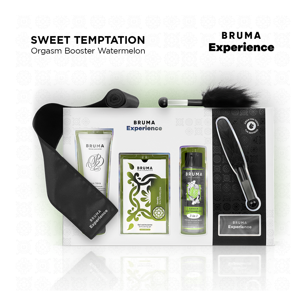 BRUMA XPERIENCE - KIT TENTAÇÃO DE MELANCIA DOCE COM POTENCIALIZADOR DE ORGASMO