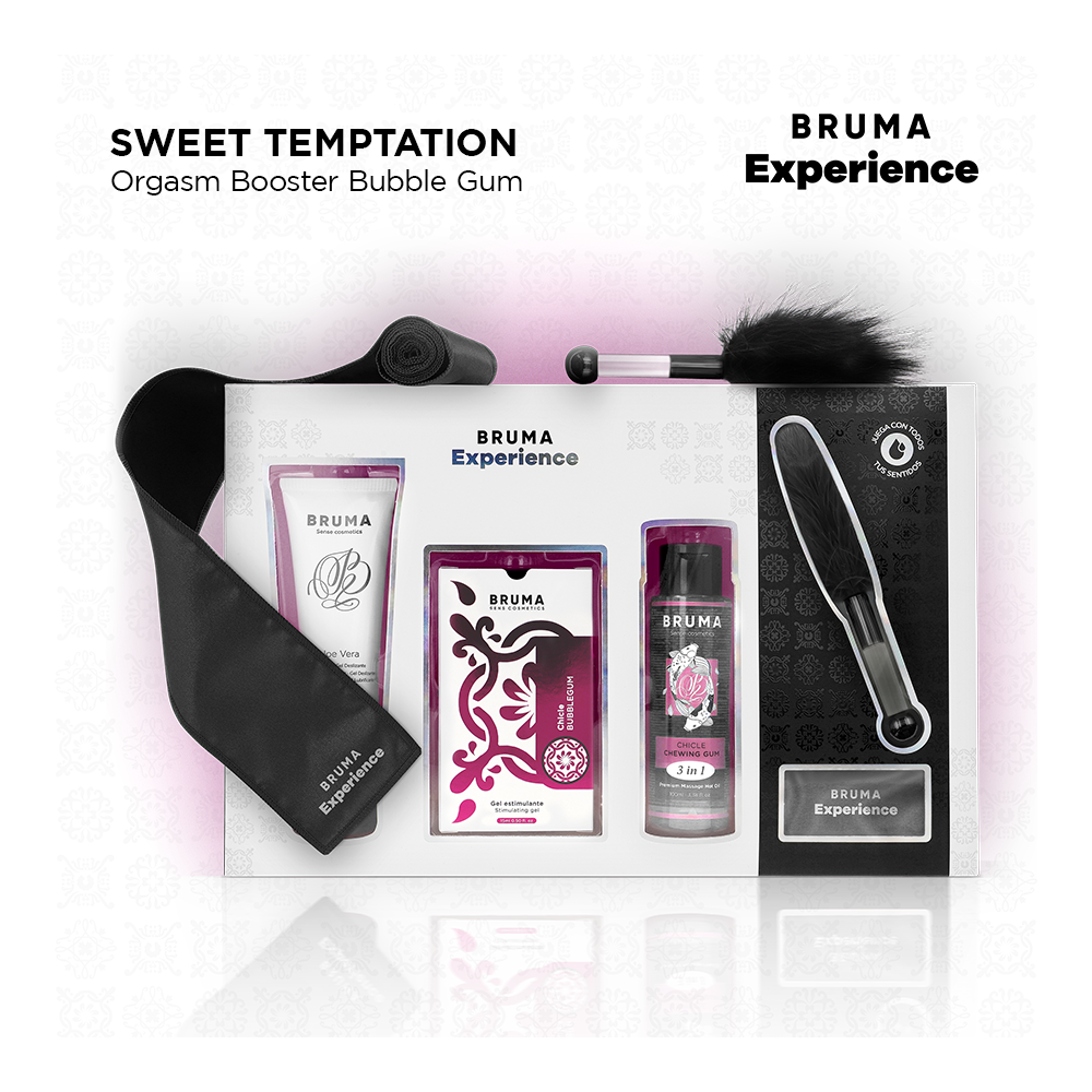 BRUMA XPERIENCE - SWEET GUM TEMPTATION KIT WITH ORGASM ENHANCER