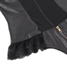 QUEEN LINGERIE - TEDDY MIT REISSVERSCHLUSS L/XL