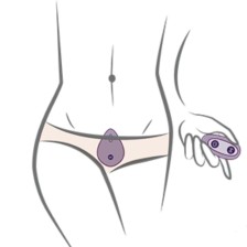 ROCKS-OFF - VIBRADOR KNICKERBOCKER GLORY CALCINHA DISCRETA ROSA