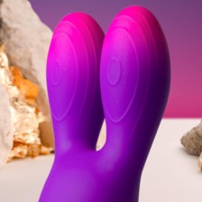 ROCKS-OFF - VIBRATORE FLESSIBILE GLO-GIRL BUNNY VIOLA
