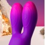 ROCKS- OFF - GLO-GIRL BUNNY PURPLE FLEXIBLE VIBRATOR