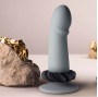 ROCKS-OFF - ANEL MASTURBADOR DE SILICONE PRETO TWIST