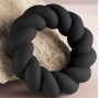 ROCKS-OFF - ANNEAU DE MASTURBATION EN SILICONE NOIR TWIST