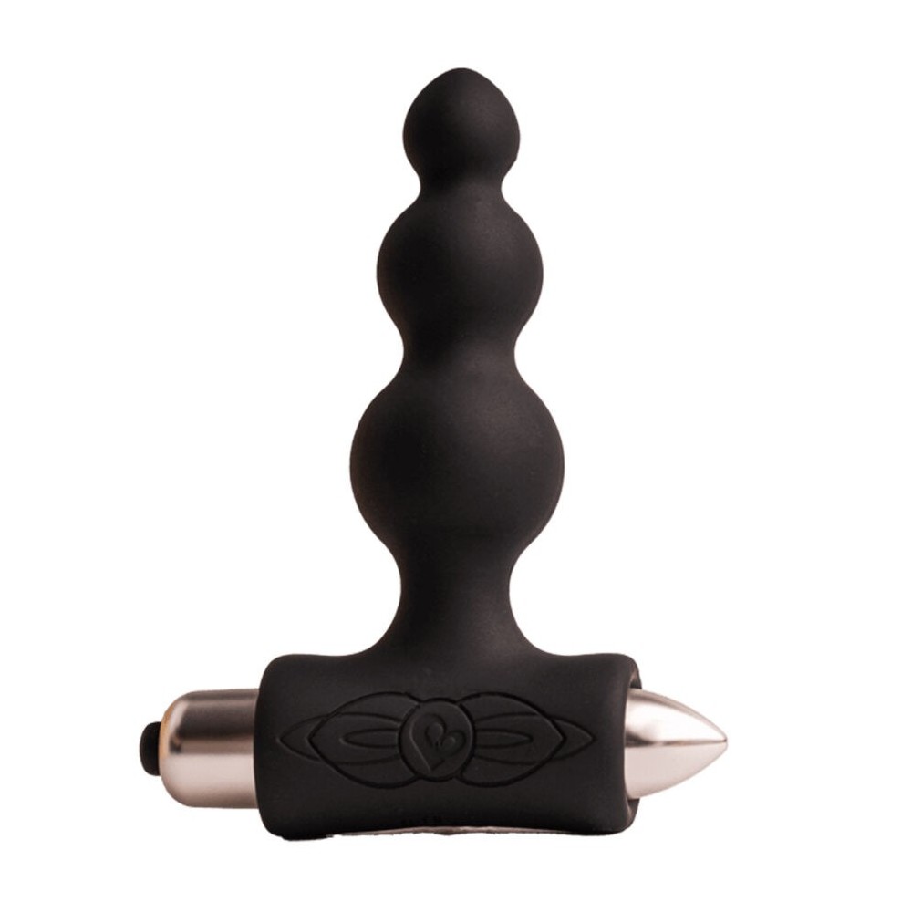 ROCKS-OFF - PETITE SENSATIONS BUBBLES PLUG ANAL VIBRADOR PRETO