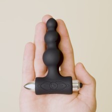 ROCKS-OFF - PETITE SENSATIONS BUBBLES PLUG ANAL VIBRADOR PRETO