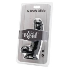 GET REAL - DILDO 12 CM CON SFERE NERO