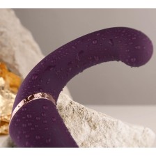 ROCKS-OFF - VIBRADOR DUPLO PONTO G E ESTIMULADOR DE CLITÓRIS GEMINI ROXO