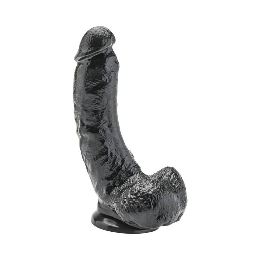 GET REAL - DILDO 20,5 CM MIT KUGELN SCHWARZ