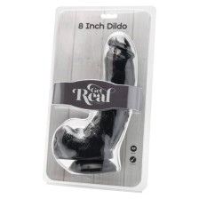 GET REAL - DILDO 20,5 CM CON SFERE NERO