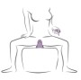 ROCKS-OFF - RUBY GLOW PURPLE SIT-ON VIBRATOR