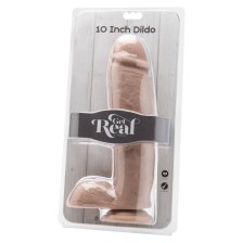 GET REAL - DILDO 25,5 CM CON PALLE DI PELLE