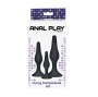 TOYJOY - ANAL PLAY CURVY COMPANIONS PLUG ANAL 3 PEÇAS PRETO