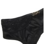 SUBBLIME - SET OF 3 PIECES BRA + THONG + LACE GARTER BLACK S/M