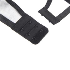 SUBBLIME - SET OF 3 PIECES BRA + THONG + LACE GARTER BLACK L/XL