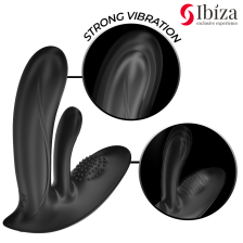 IBIZA - VIBRATORE INDOSSABILE CON STIMOLAZIONE DEL PUNTO G E DEL CLITORIDE CON TELECOMANDO