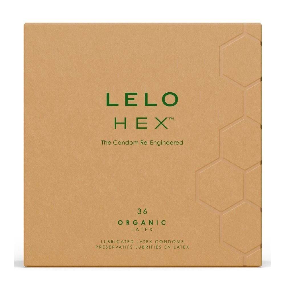 LELO - PRESERVATIVI ORGANICI HEX CONFEZIONE DA 36 UNITÀ