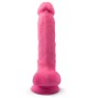 SILEXD - MODELO 1 PÊNIS REALISTA PREMIUM SILICONE SILEXPAN ROSA FLUORESCENTE 17,5 CM