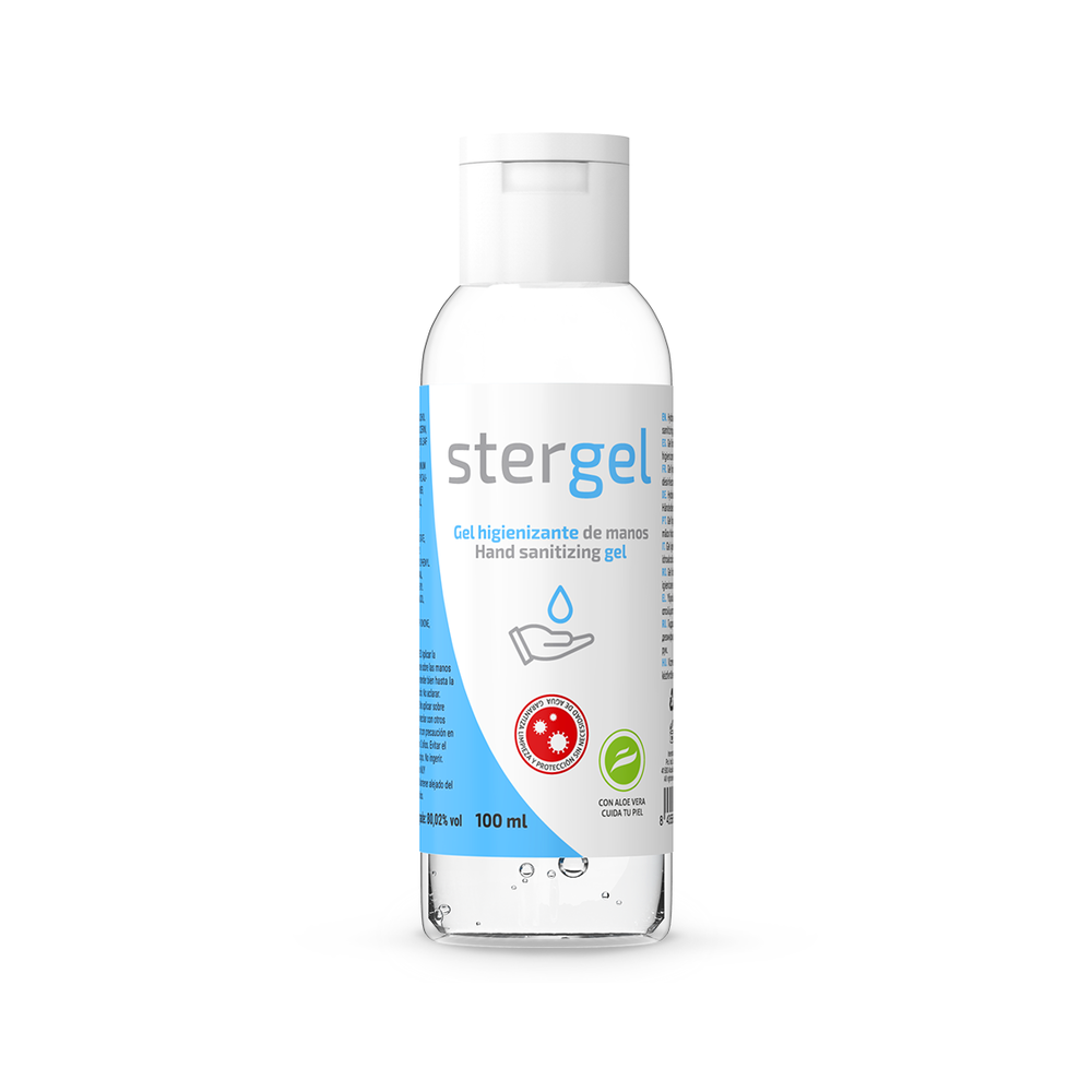 STERGEL - GEL HIDROALCOÓLICO DESINFETANTE DE MÃOS ALOE VERA 100ML