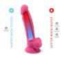 SILEXD - MODEL 1 REALISTIC PENIS PREMIUM SILICONE SILEXPAN FLUORESCENT PINK 17.5 CM