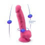 SILEXD - MODÈLE 1 PÉNIS RÉALISTE SILICONE PREMIUM SILEXPAN ROSE FLUORESCENT 17,5 CM