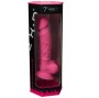 SILEXD - MODÈLE 1 PÉNIS RÉALISTE SILICONE PREMIUM SILEXPAN ROSE FLUORESCENT 17,5 CM
