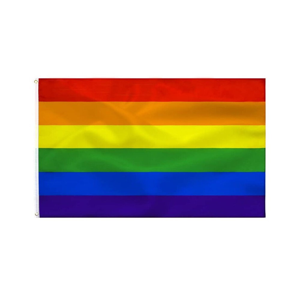 FIERTÉ - DRAPEAU ARC-EN-CIEL 90 X 150 CM