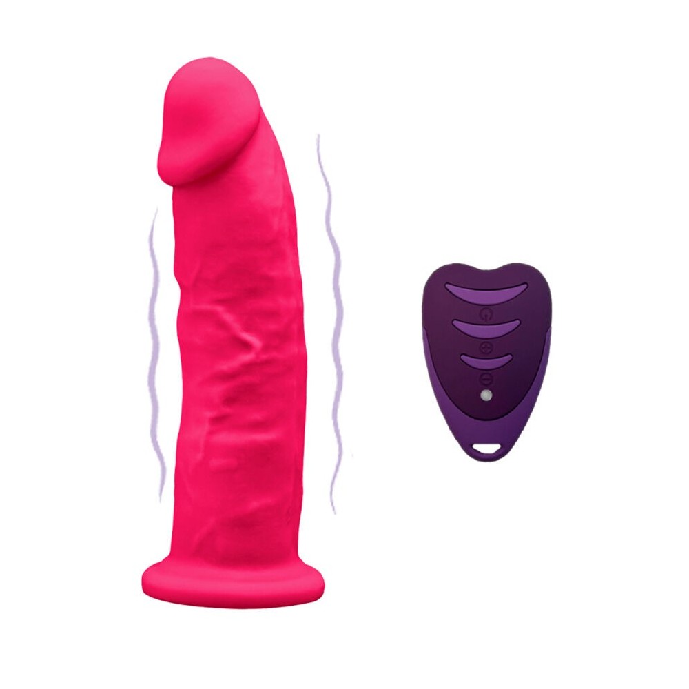 SILEXD - REALISTISCHER PENIS MODELL 2 ROSA + FERNBEDIENUNG LRS 17 CM