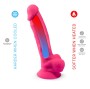 SILEXD - REALISTISCHER PENIS MODELL 18 ROSA VIBRATION + FERNBEDIENUNG LRS