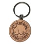DIABLO PICANTE - WOODEN BREAST-SHAPED KEYCHAIN